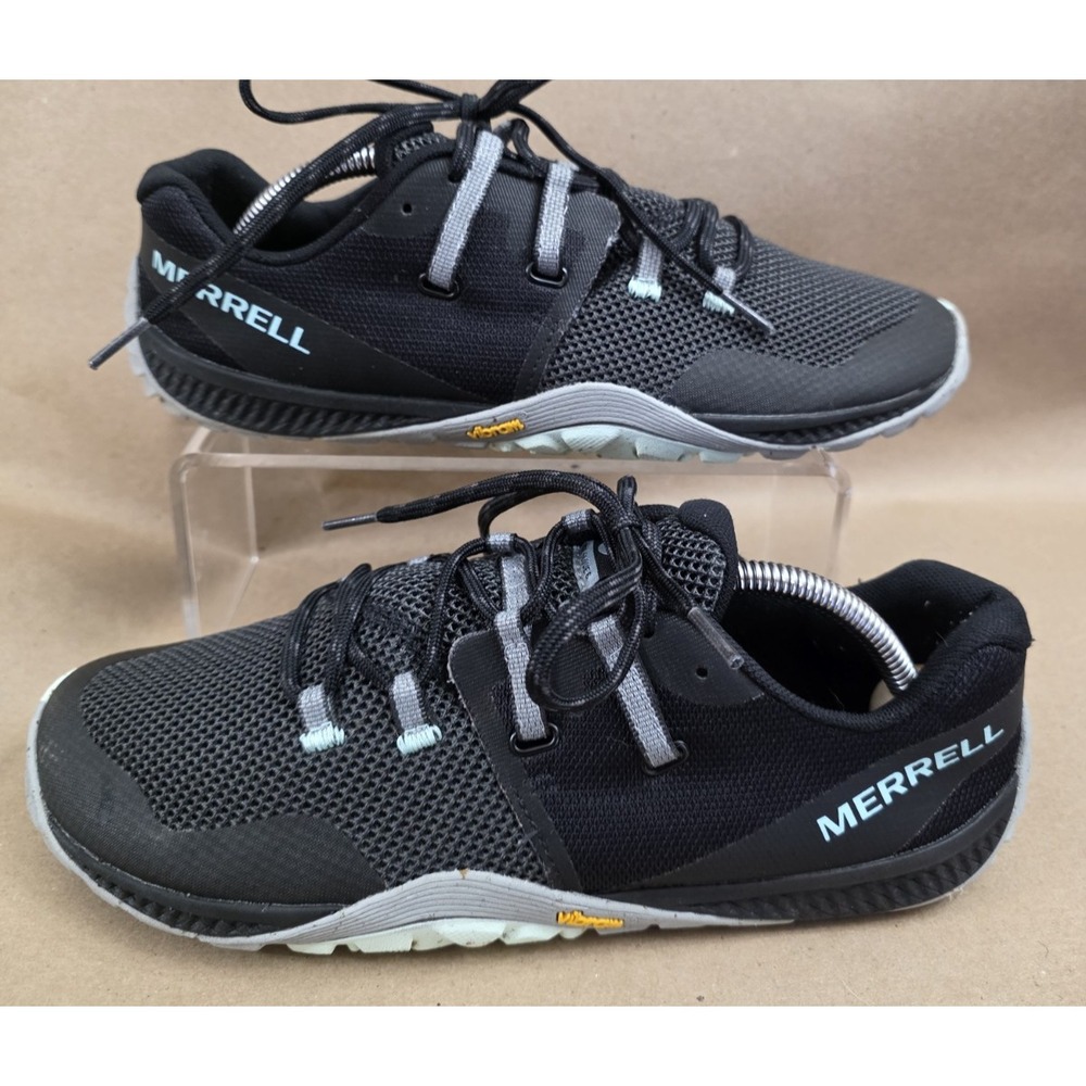 Merrell (Sz 9.5) Trail Glove 6 Women's Barefoot Running Shoes Black Nice!